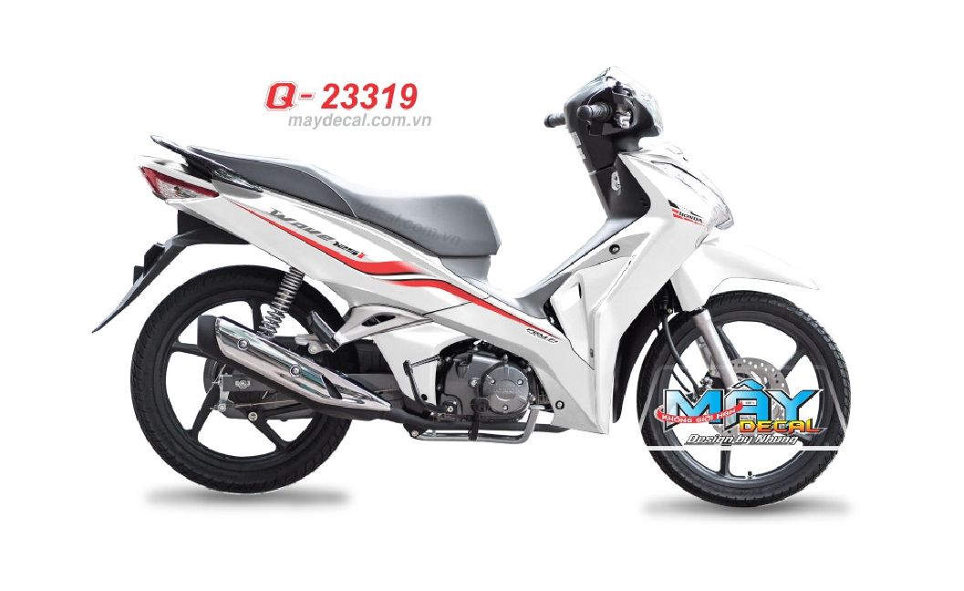 Tem rời wave 125i xe trắng