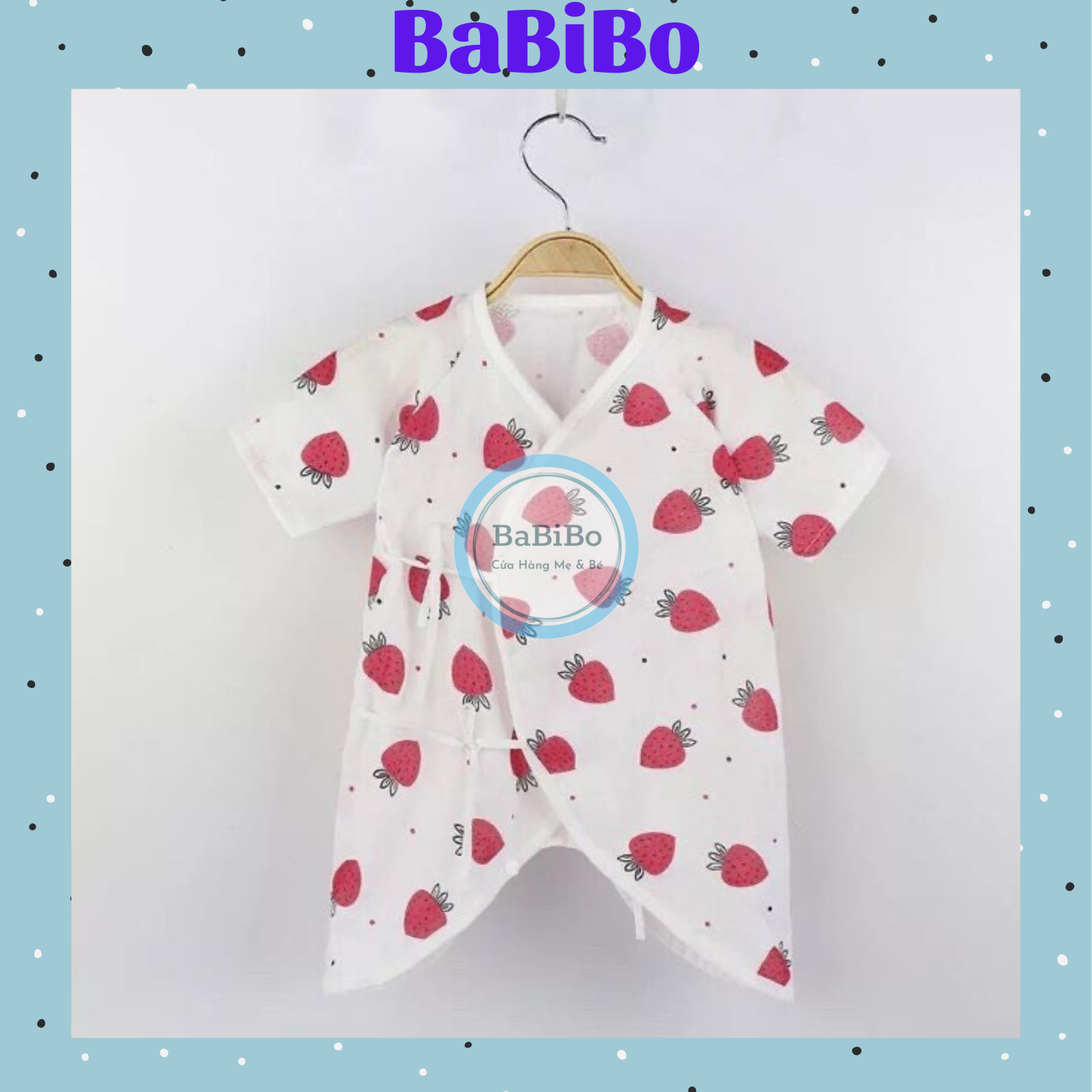 Body xô Nhật cho bé 0-6 tháng tuổi thấm hút mồ hôi - Babibo