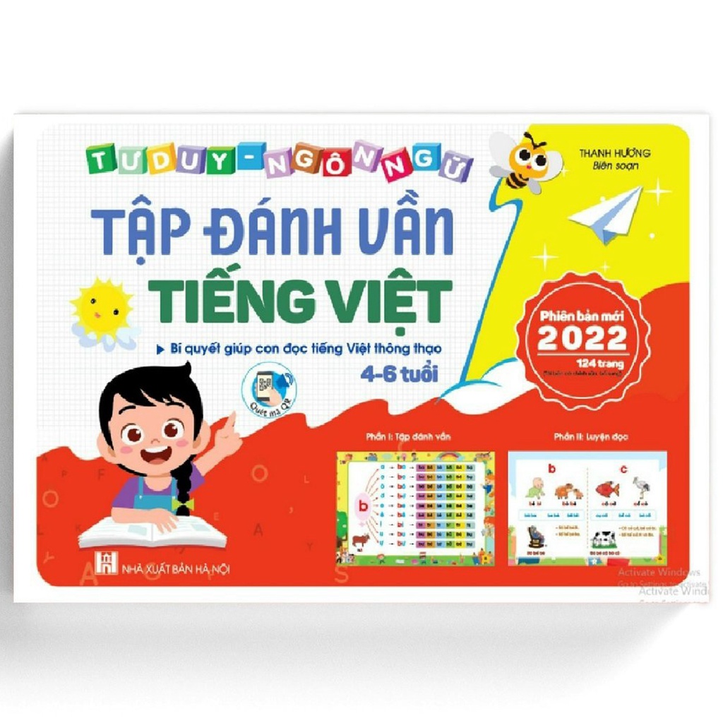 Sách tư duy ngôn ngữ - tập đánh vần tiếng việt phiên bản mới - nhà sách học liệu