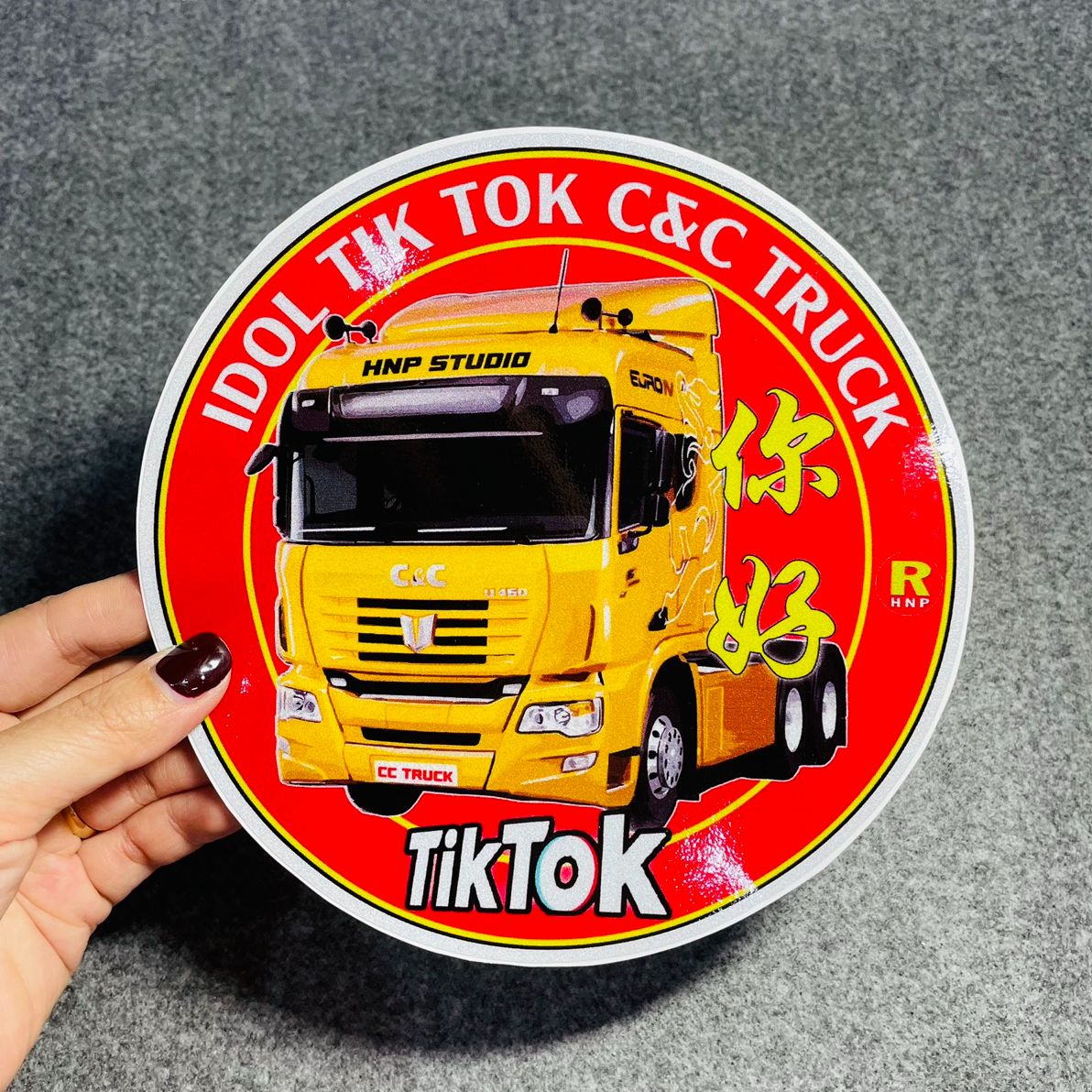 Tem TikTok C&C, T.Kế Bởi Hà Nội Phố Xe Tải, Phản Quang [kèm quà tặng tem nhỏ 10k]