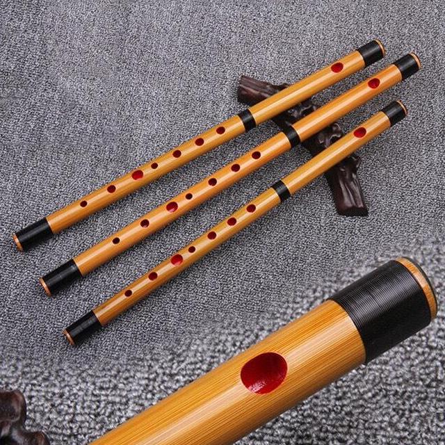[Nguyen Nam Fashion]Sáo Trúc Âm Chuẩn Tone Đô C5 Sáo trúc Nga Mi - Tông Đô cho người mới tập_Tặng dây treo sáo nhiều màu sắc