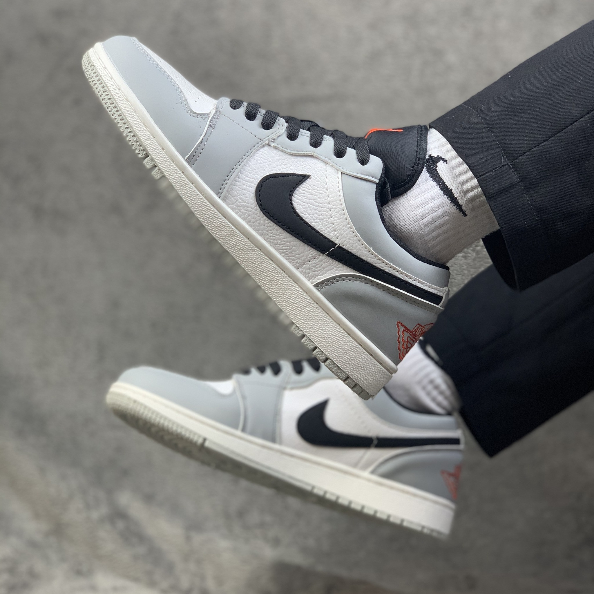 Giày nike air jordan 1 low smoke gray xám cổ thấp full bill + box + quà tặng