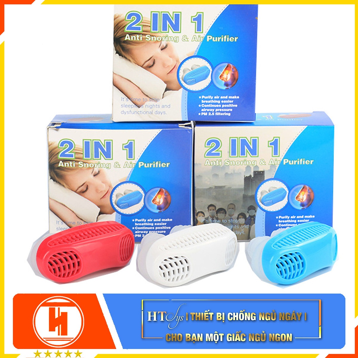 Chống ngáy ngủ , Dụng cụ chống ngáy 2in1 chống ngáy và lọc không khí khi ngủ cho cả Nam và Nữ