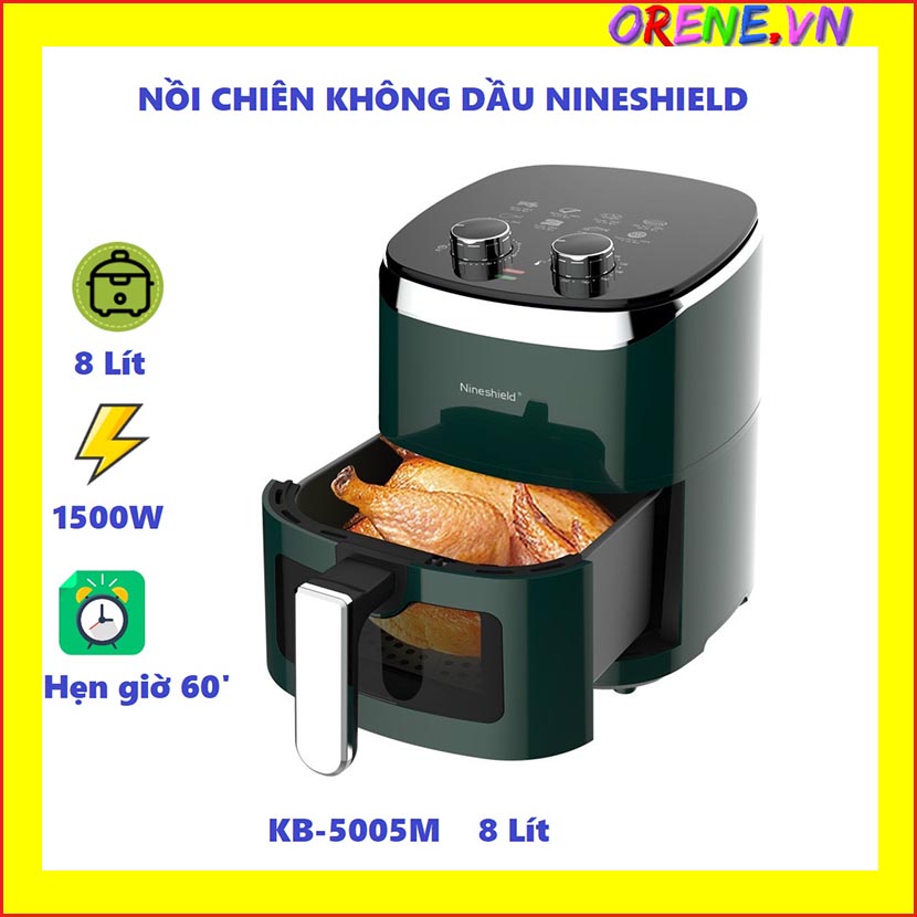Nồi chiên không dầu camel 8 lít - bh 12t