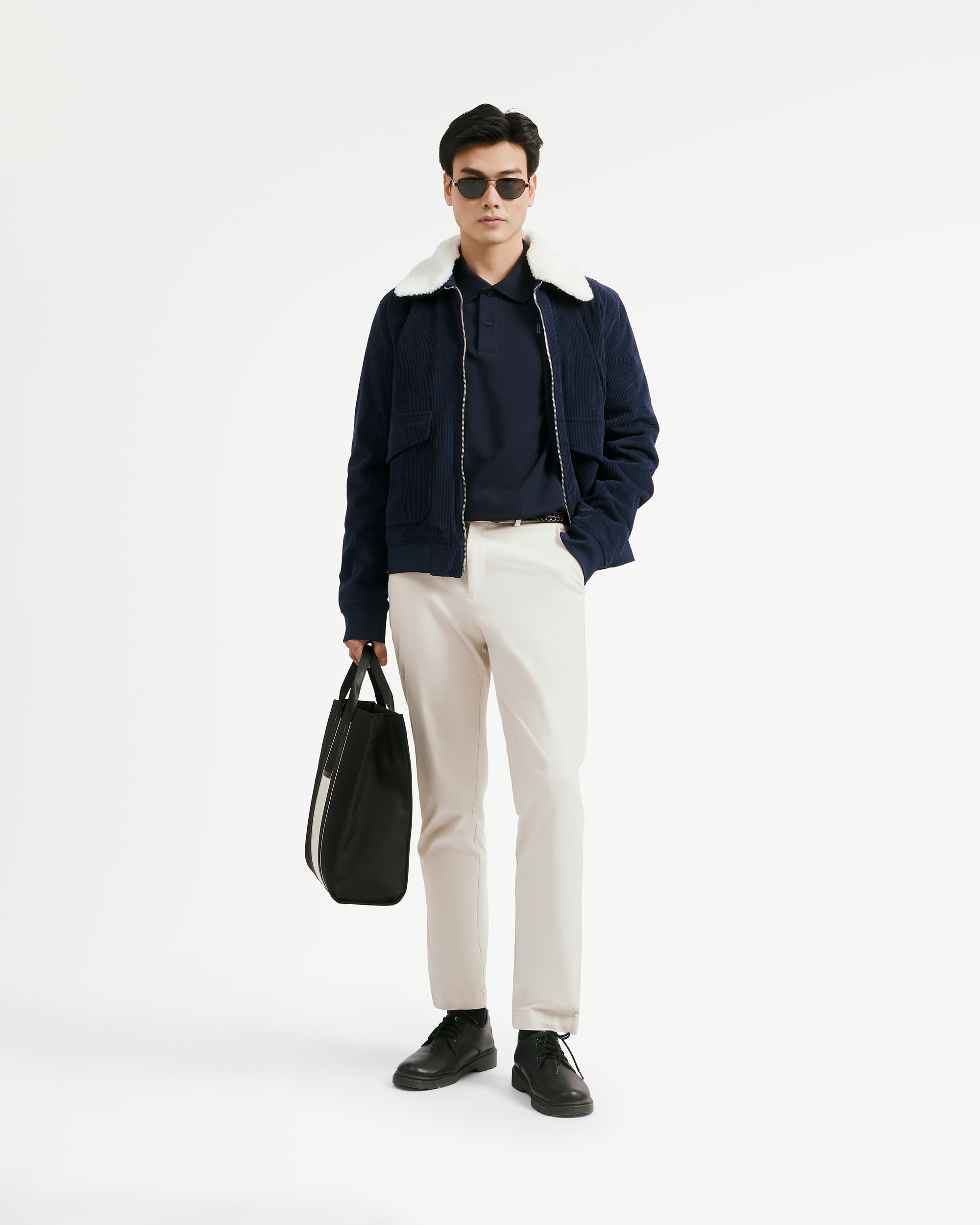 Quần Dài Khaki Nam Dobby Co Giãn Form Slim - Routine 10F25PCA015