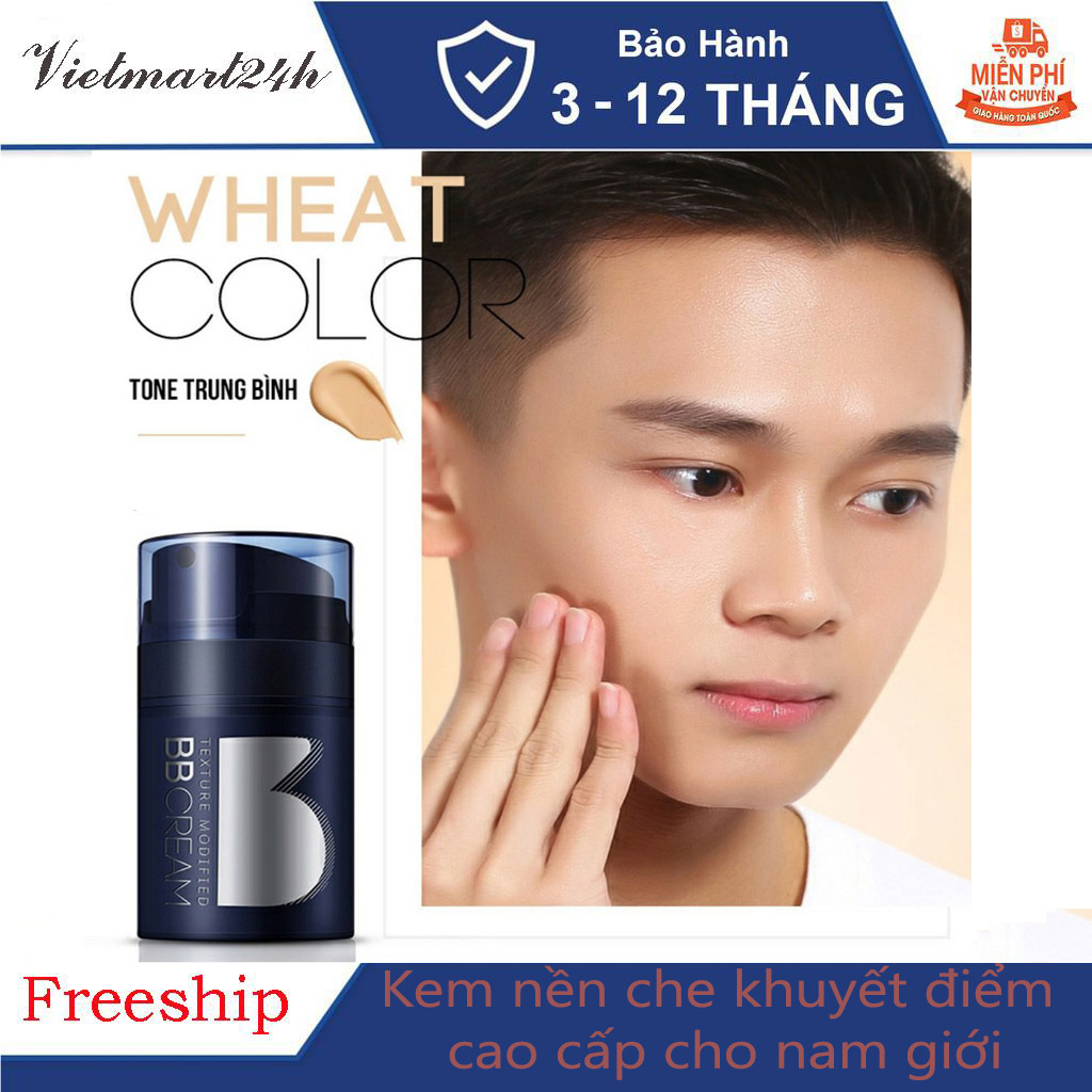 Kem Nền BB Cream BLUEMAN Cao Cấp - Mỹ phẩm Che Khuyết Điểm Cho Nam Giới  (50g)