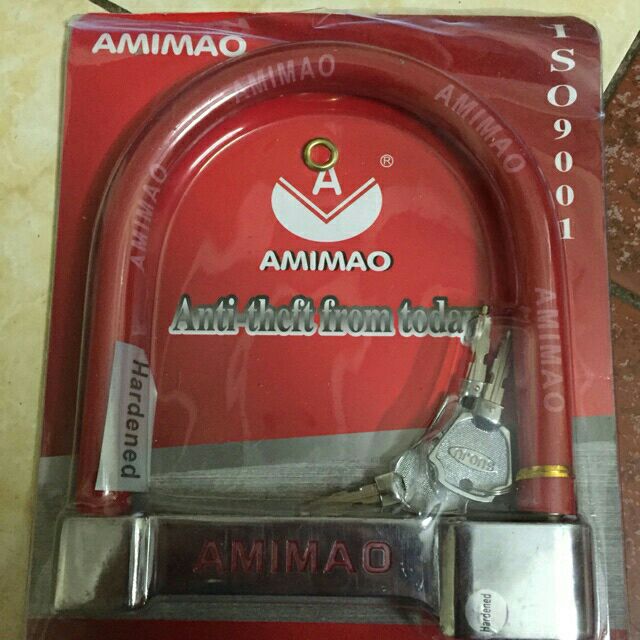 Khóa chữ U Amimao chống trộm