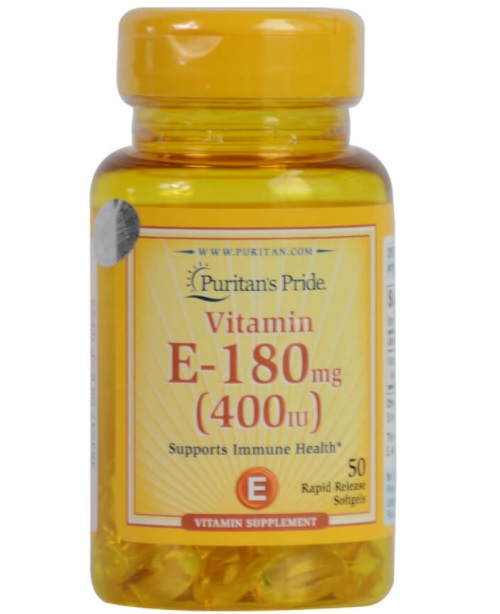 Dưỡng ẩm, sáng da, làm tươi trẻ làn da ngọc nữ (hsd: 28/3/2025) - Puritan's Pride Vitamin E-400 IU 50 viên
