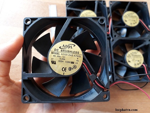 Combo 5 Quạt tản nhiệt 12VDC 8x8 cm