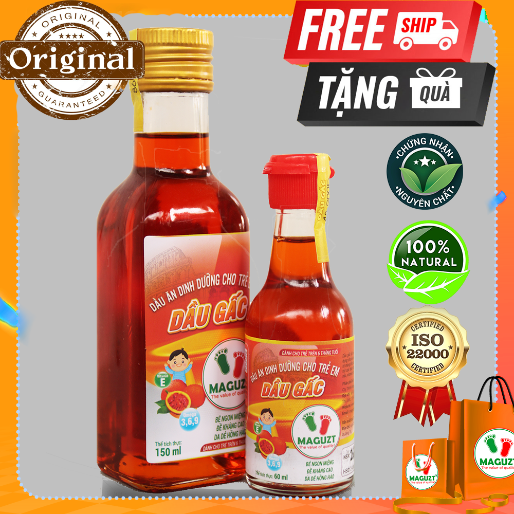 Combo 2 Dầu Gấc Cho Bé Ăn Dặm Maguzt