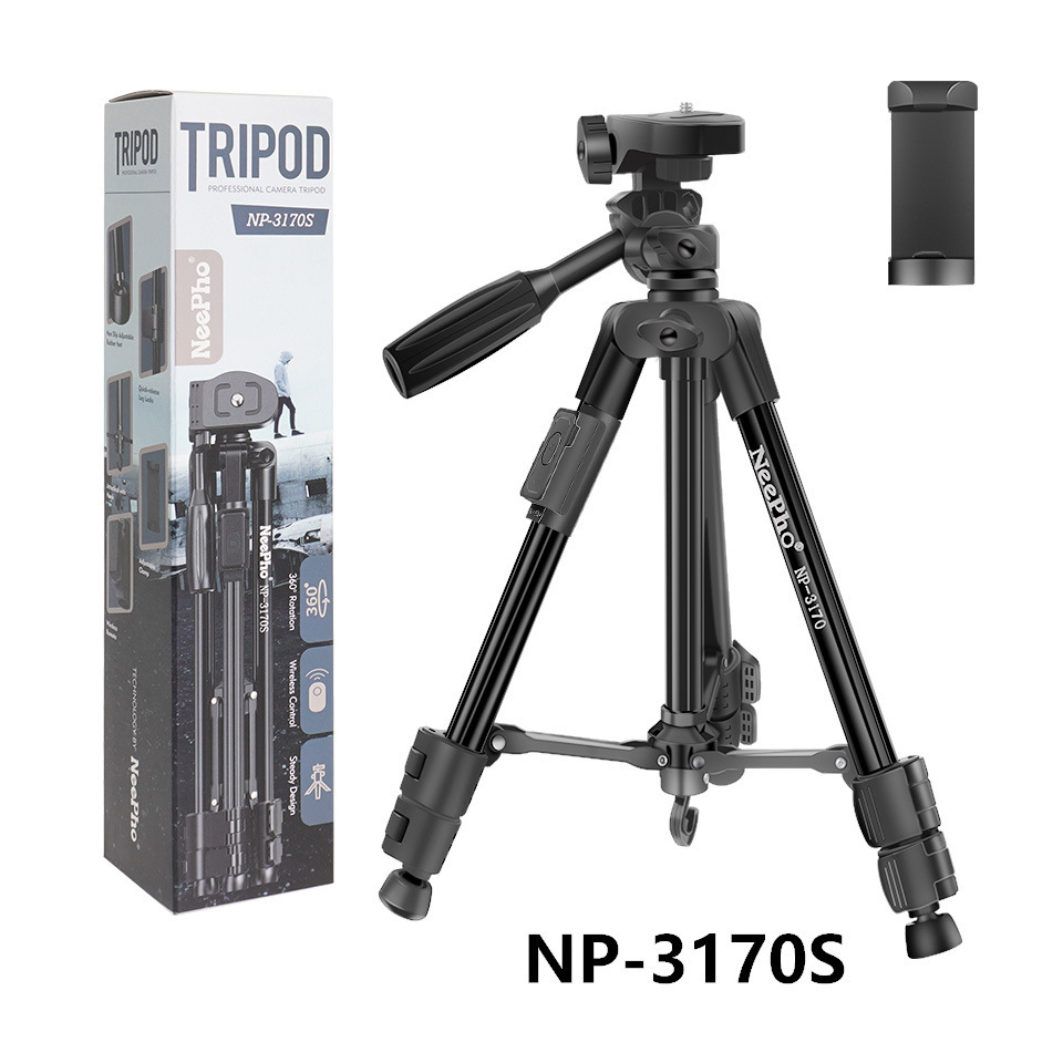 GIÁ ĐỠ 3 CHÂN NEEPHO Tripod NP3170S Chụp Hình Điện Thoại Máy ẢNh.