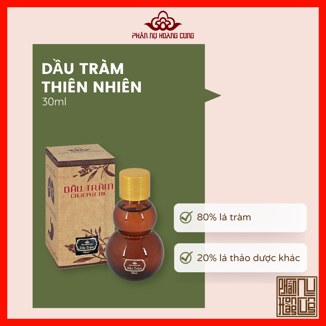 Dầu Tràm Huế, Phấn Nụ Hoàng Cung, Dịu Nhẹ Phù Hợp Với Trẻ Sơ Sinh Và Trẻ Nhỏ, Cao Cấp Chính Hãng