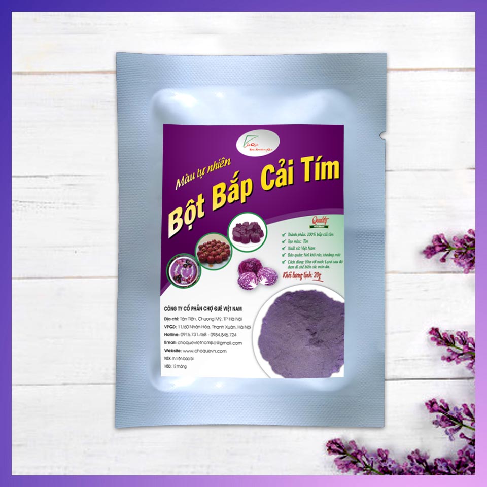 Bột Bắp Cải Tím Gói 20g