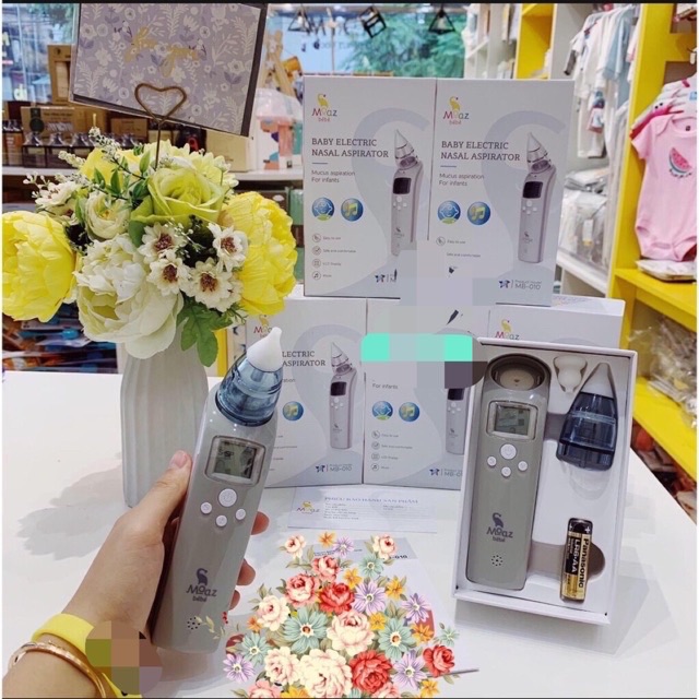 [HCM][ SALE LỚN ] Mua Máy Hút Mũi Moaz Bebe (Chính Hãng) Cho Bé (Mb010) Nắp Đậy Kín Đáo Sạch Sẽ Ngăn Chất Dịch Nhầy Chảy Ngược Vào Bên Trong - Chất Liệu Nhựa Bên Ngoài Cao Cấp Không Chứa Bpa Đầu Hút Bằng Silicon Đảm Bảo An Toàn .