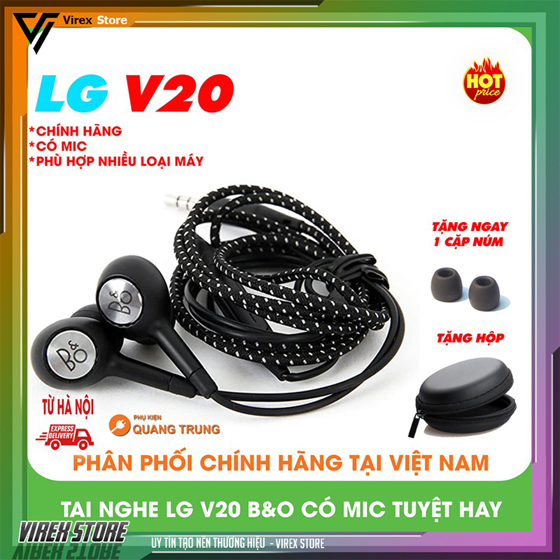 Tai nghe LG V20 B&O Play-2019 V20,V30 hàng chính hãng, BH 3 tháng (ảnh thật)