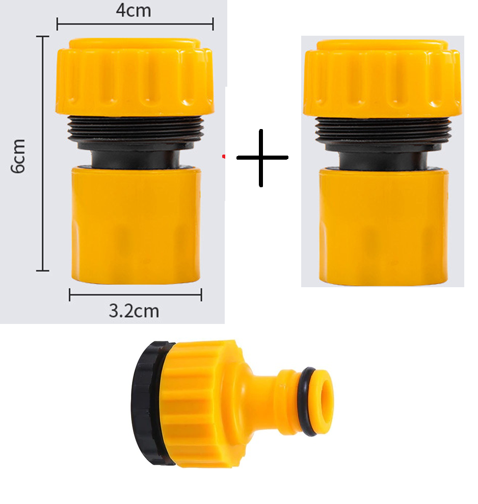  3 đầu nối ống nước chất liệu nhựa tiện dụng dùng cho ống mềm 6 đến 28mm 