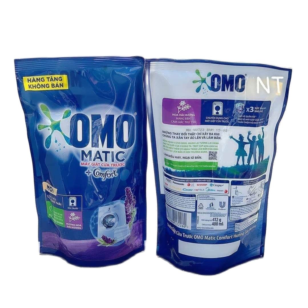 Nước giặt omo matic cửa trước 412g