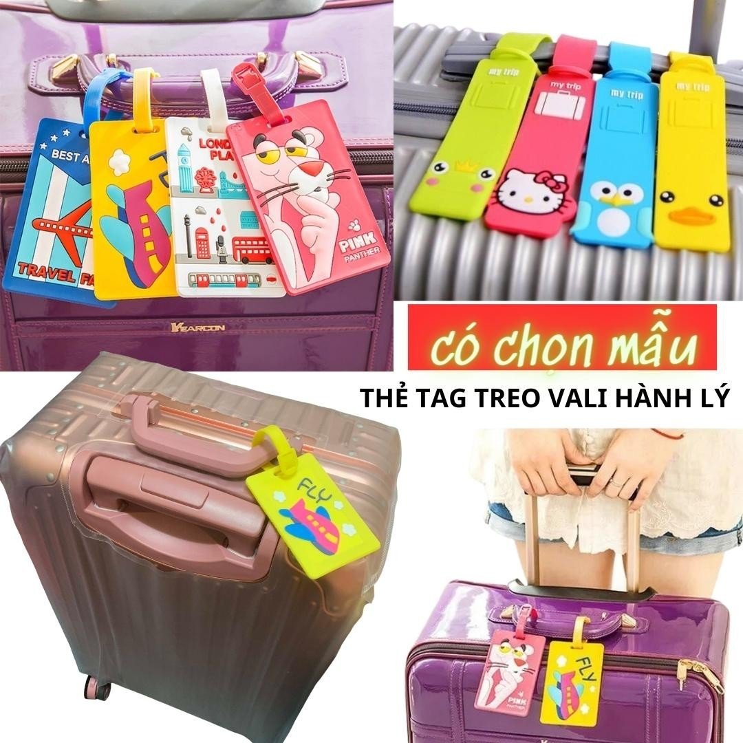 Tag hành lý thẻ đánh dấu vali du lịch chống thất lạc cao cấp
