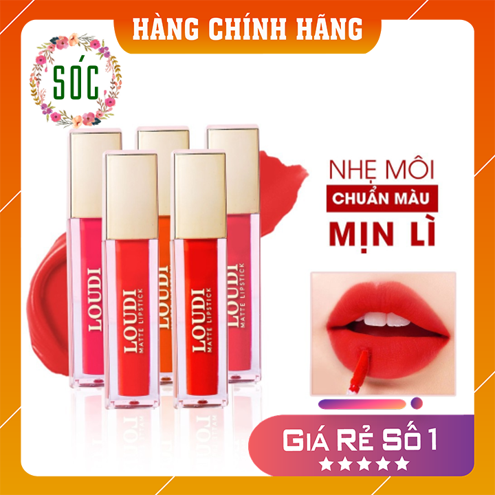 Son Kem Lì Loudi Chính Hãng✅ Lâu Trôi Chuẩn Màu✅ Mẫu Mới