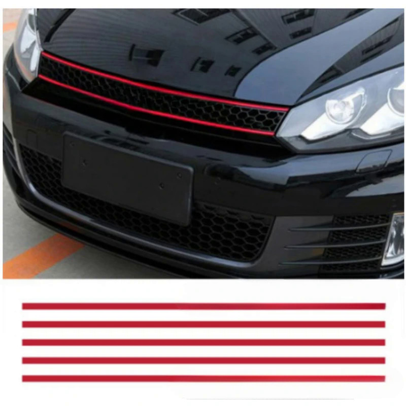 5Pcs Phía Trước Bumper Lưới Tản Nhiệt Trim Nướng Trang Trí Dải Bao Gồm Cho Golf 8 Mk8 Phụ Kiện 2020 2021
