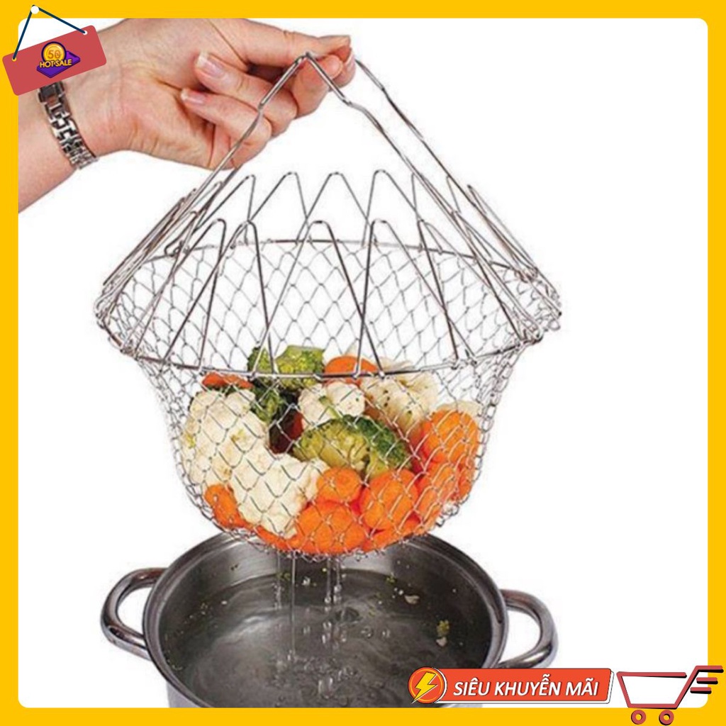 Rổ nhúng đa năng inox thông minh