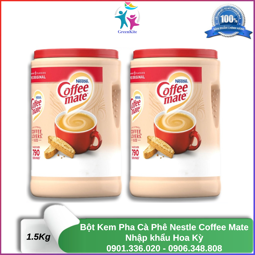 Bột kem pha cà phê nestlé coffee mate 1,5kg- nhập khẩu mỹ