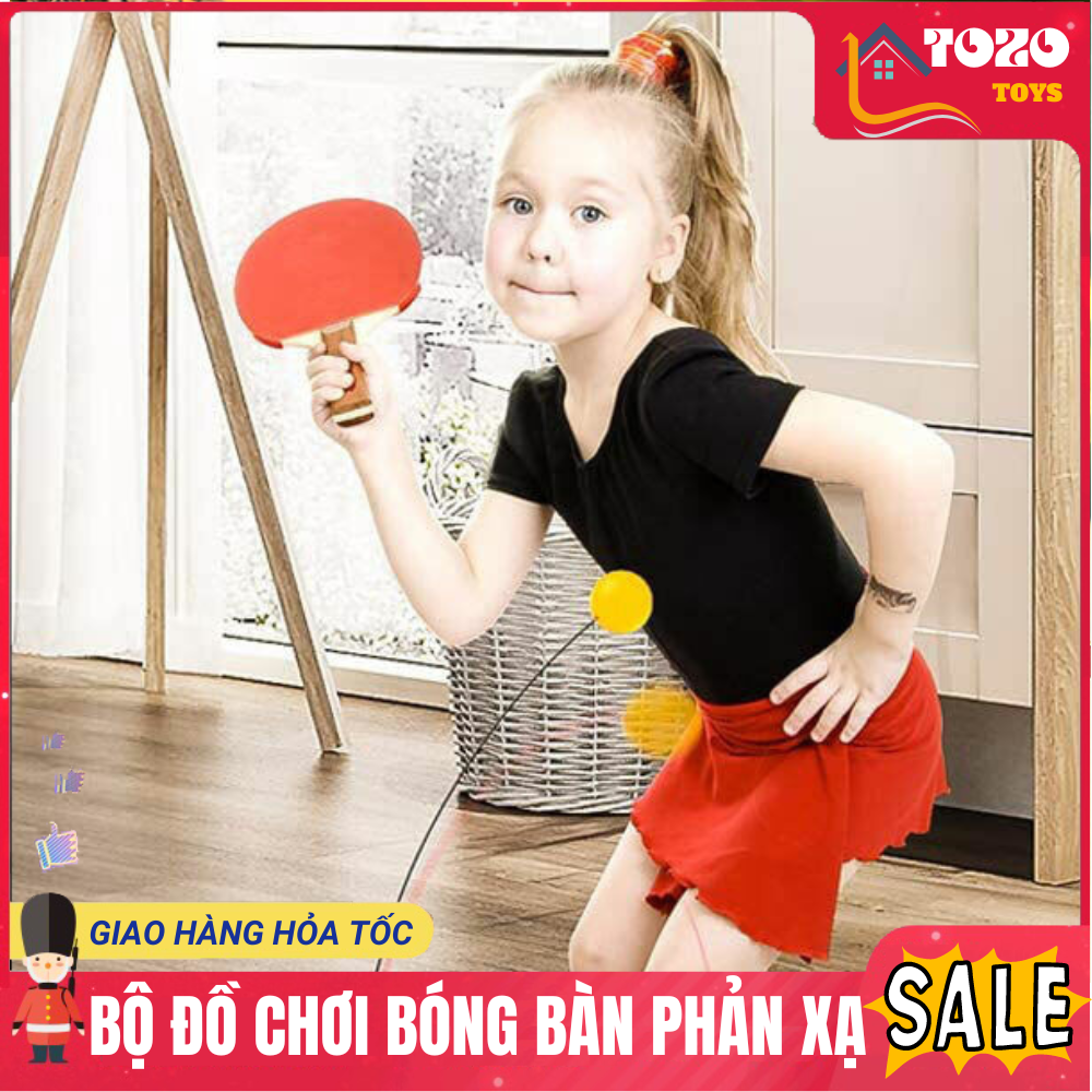 Bộ đồ chơi bóng bàn - đồ chơi vận động phát triển khả năng phản xạ cho bé