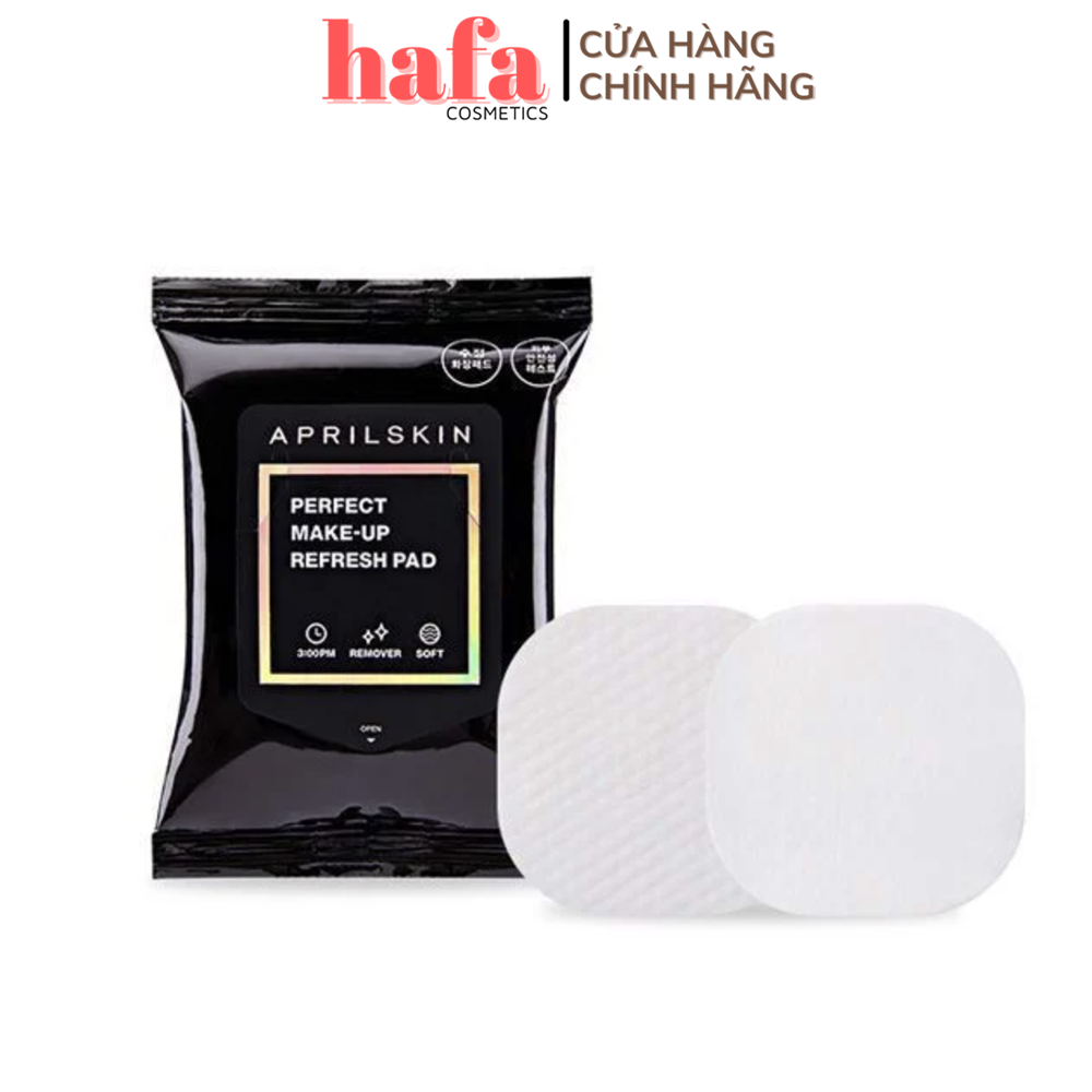 Bông Ướt Tẩy Trang AprilSkin Perfect Make-Up Refresh Pad _ Aprilskin Chính Hãng