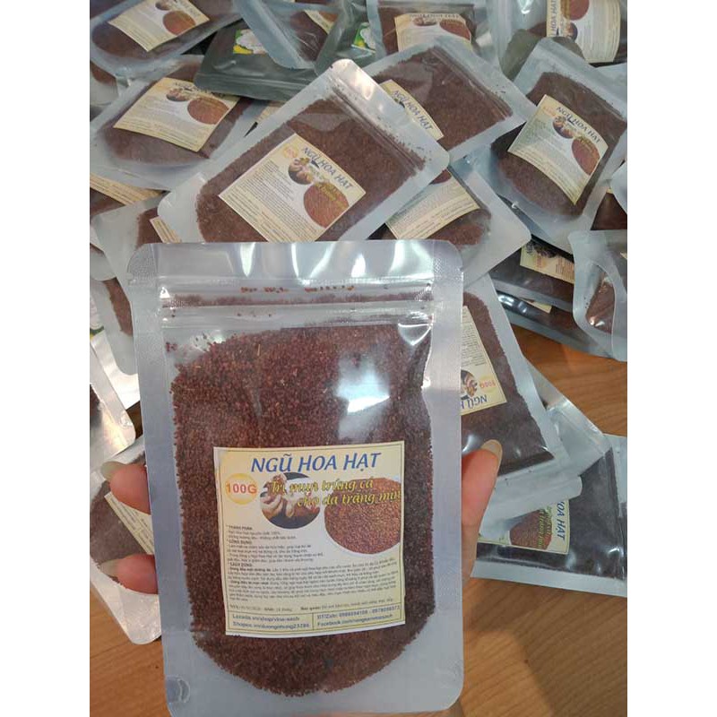 Gói 100G Ngũ Hoa Collagen hạt to - Mặt nạ sạch mụn, trắng da