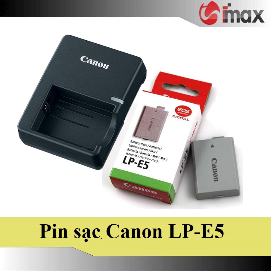 Bộ 01 pin máy ảnh lp-e5 + 01 sạc máy ảnh lc-e5e - hàng nhập khẩu