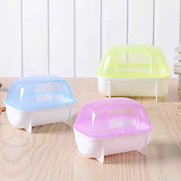 Nhà tắm nhỏ Hamster bằng nhựa siêu bền nhiều màu sắc cao cấp