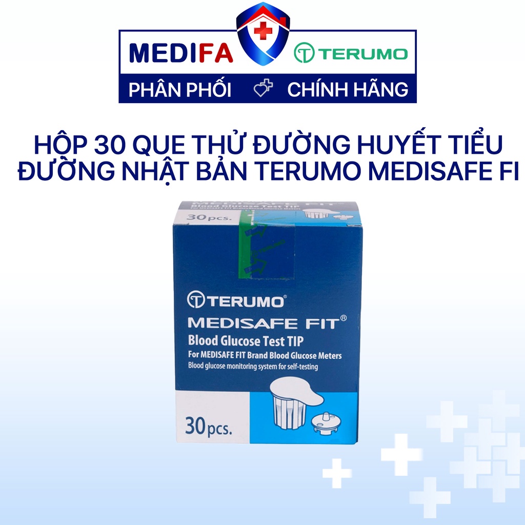 Hộp 30 Que thử đường huyết Nhật Bản - Terumo Medisafe Fit chính hãng