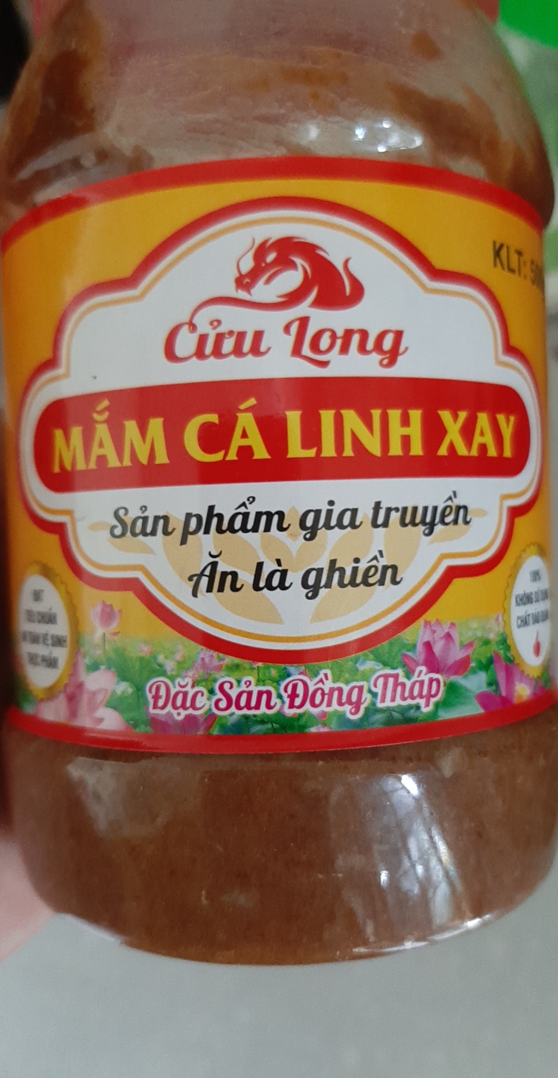 MẮM CÁ LINH XAY CỬU LONG 500g