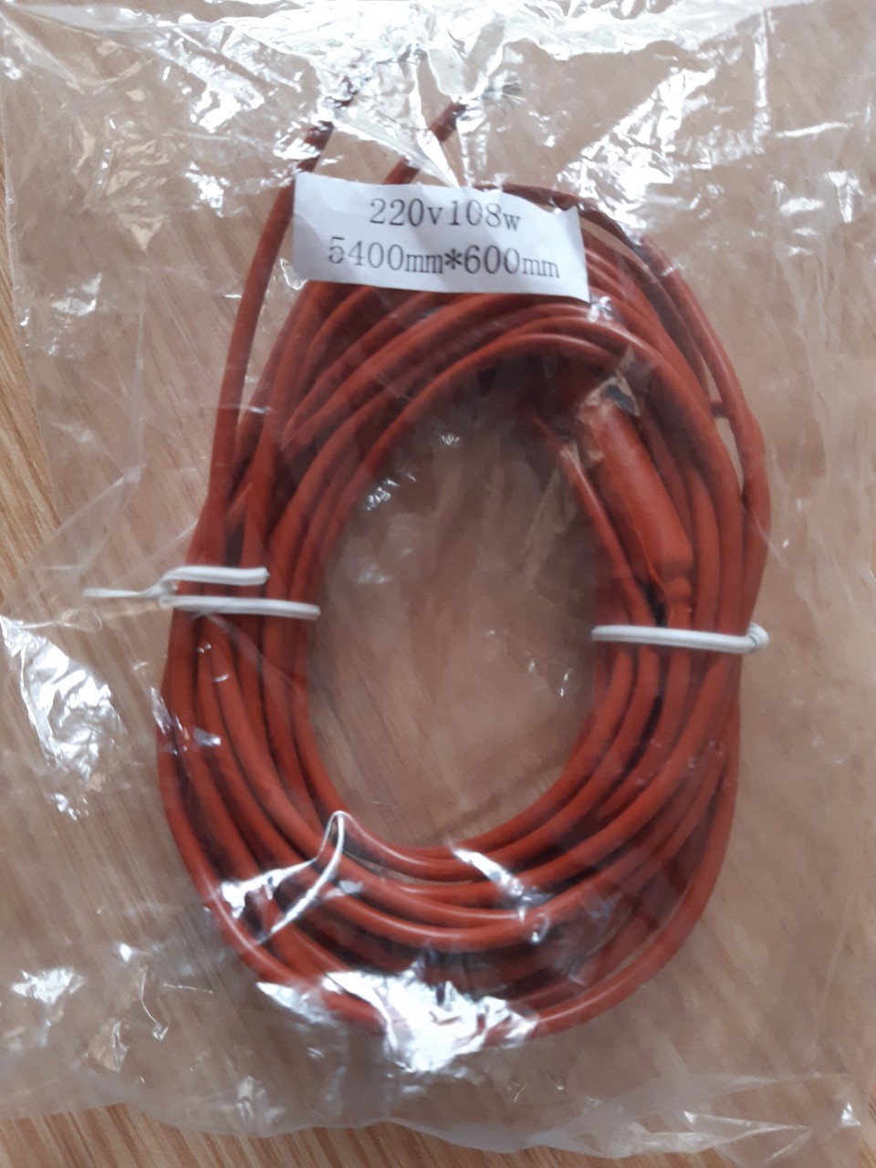 [HCM] dài 5.4m -220V-108W Dây Điện Trở Sưởi Kho Lạnh SiliconeXẢ băng cửa kho lạnh, ủ ấm, xả sàn, ủ tỏi đen