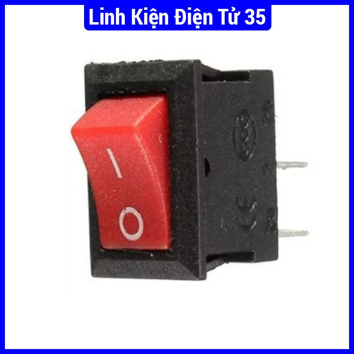 Công tắc bập bênh kcd1-11 kích thước 10x15mm 3a 250v 2 chân