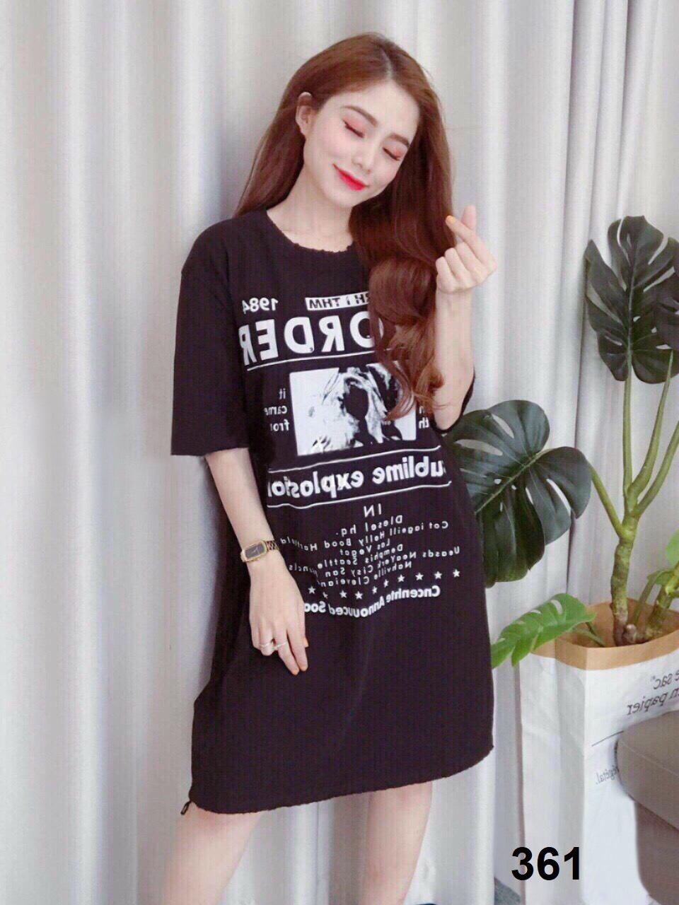 [HCM]Đầm suông in hình bao chất cá tính phong thời trang hè 2109