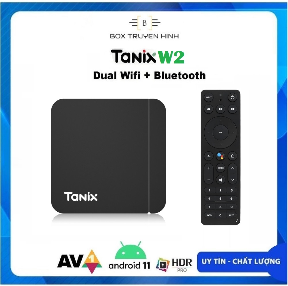 Android tv box tanix w2 remote voice bluetooth, ram 2gb, rom 16gb, cpu s905w2, android tv 11, dual wifi, bluetooth