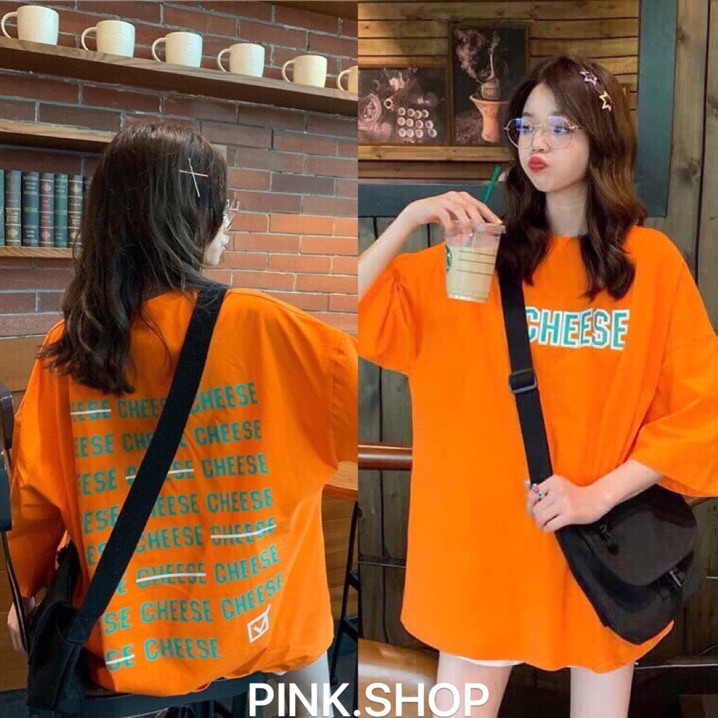 Áo thun phông nam nữ cheese pink.shop