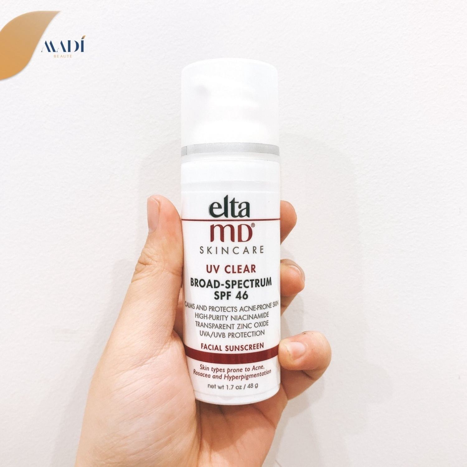 Kem chống nắng elta md uv clear broadspectrum spf 46 không màu