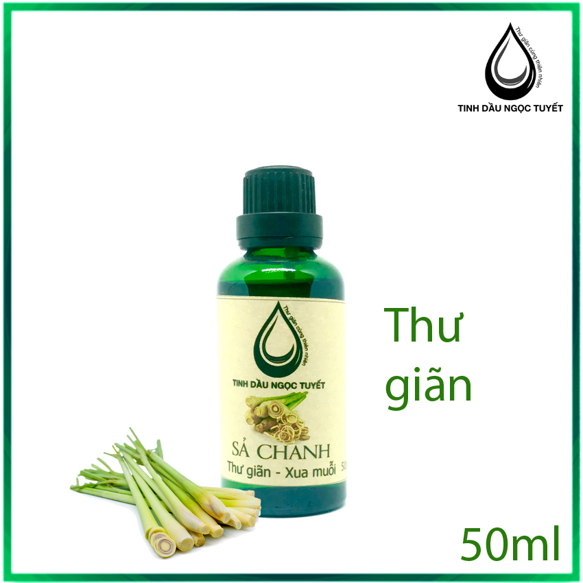 [HCM]Tinh dầu sả chanh nguyên chất thư giản và khử mùi xua đuỗi muỗi Ngọc Tuyết 30ml