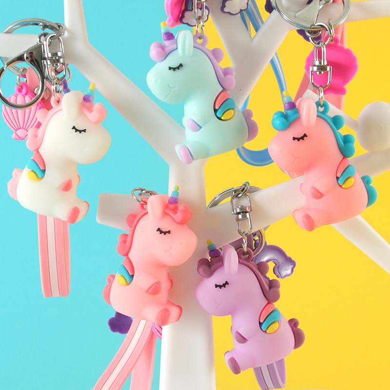 Móc Khóa ( Ngựa )  Kì Lân UNICON 1 Sừng Dễ Thương -Móc Khóa Cute Đáng Yêu - Móc Khóa Xe Dễ Thương - Móc Khóa Balo Hàn Quốc HOT TREND PKTL0228