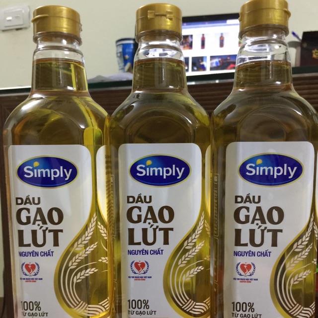 DẦU GẠO LỨT NGUYÊN CHẤT SIMPLY 1 lit