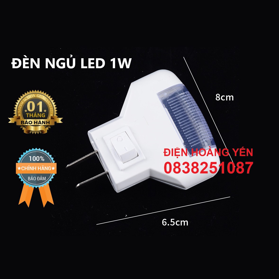 Đèn ngủ led tiết kiệm điện 1w