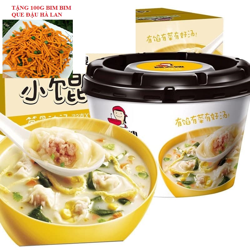 Sủi cảo ăn liền trung hoa 3 vị siêu ngon