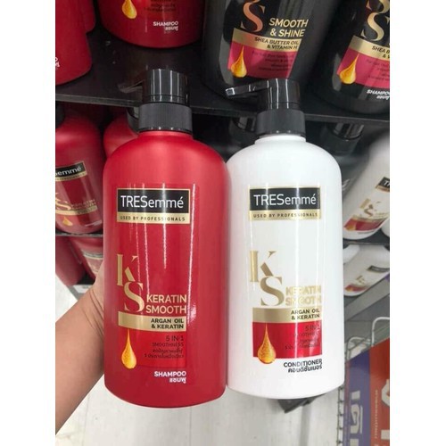 Dầu gội tresemme keratin smooth dành cho tóc khô xơ rối - chính hãng
