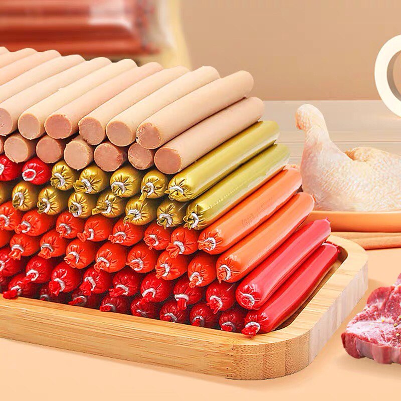 Xúc xích cho chó mèo thanh 15g nhiều vị - 2 Con Mèo Petshop
