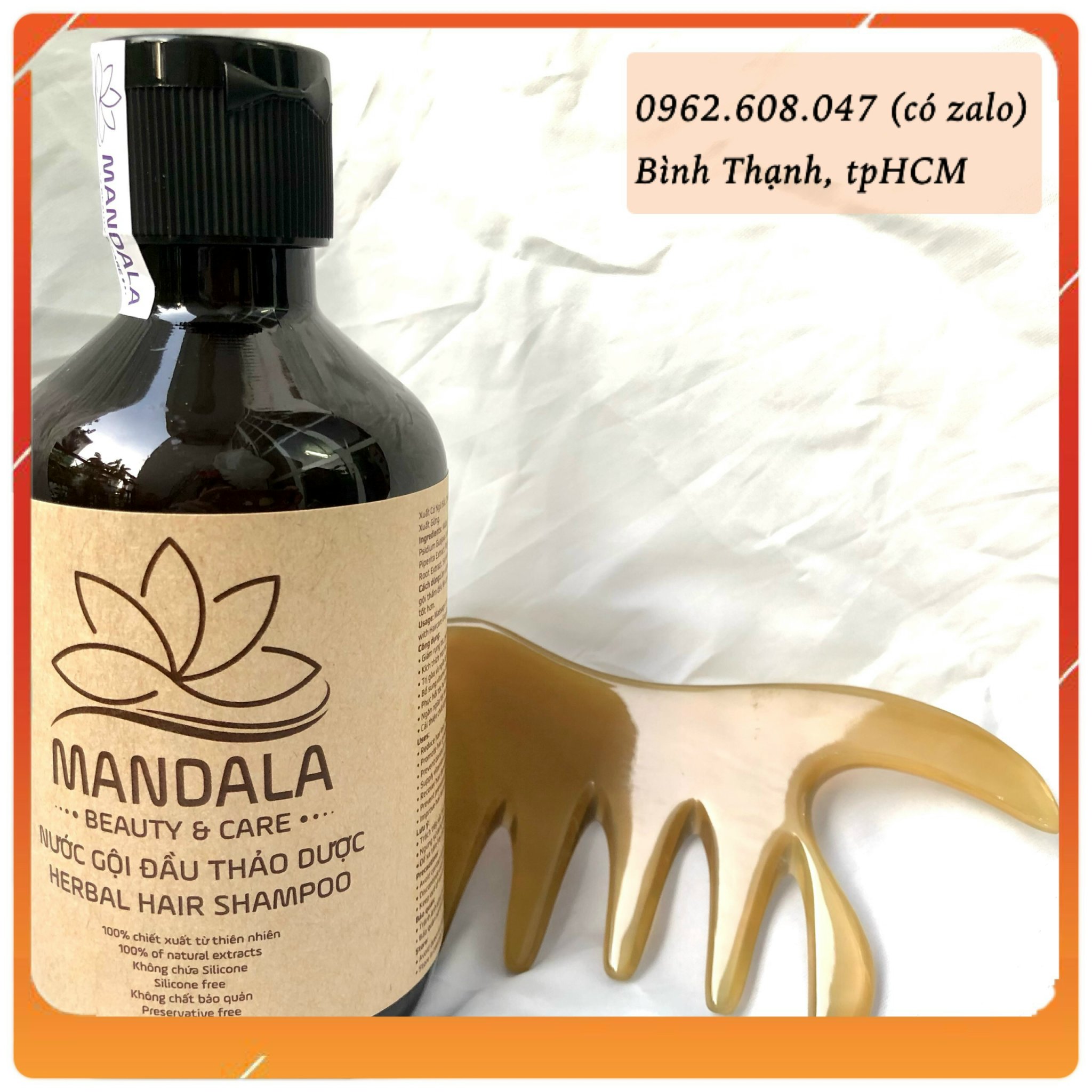 Lên men thảo mộc- nước gội đầu thảo dược mandala - herbal hair shampoo mandala