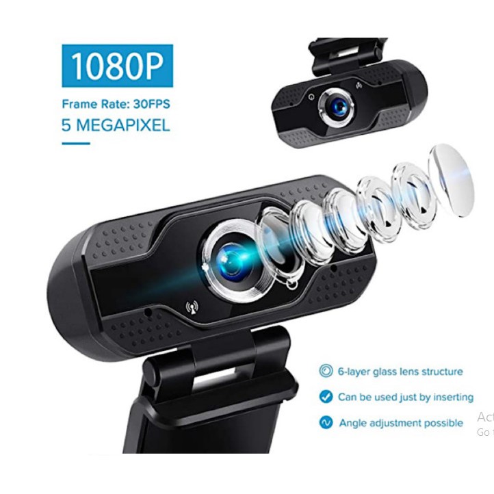 Camera máy tính học online dành cho pc,laptop độ phân giải FHD