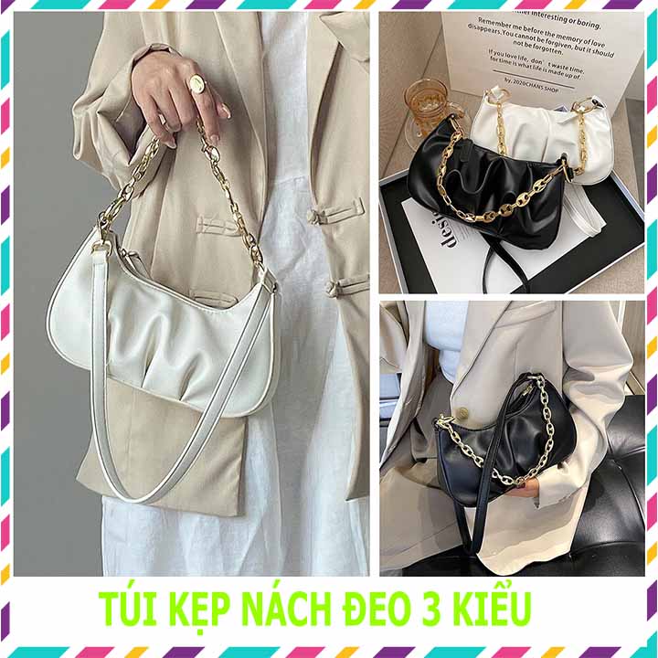 Túi đeo chéo nữ phong cách hàn quốc phom cứng đẹp túi xách công sở Túi xách đẹp giá rẻ Túi xách CHE*N mới hot nhất 2022/ Túi Xách Nữ Kiểu Đám Mây Thời Trang Sành Điệu Dáng Hàn Quốc T055