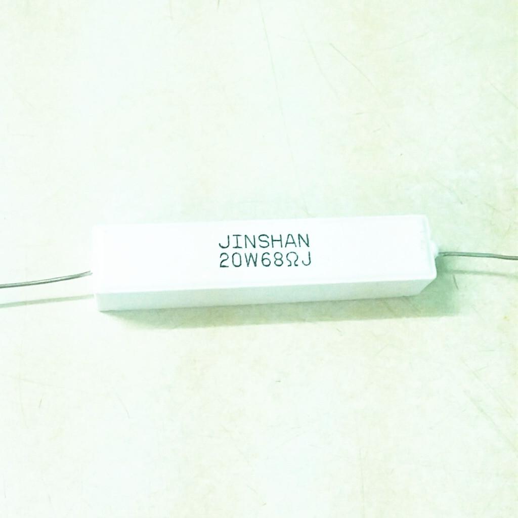 Điện trở sứ 20w68ohm 2 cái